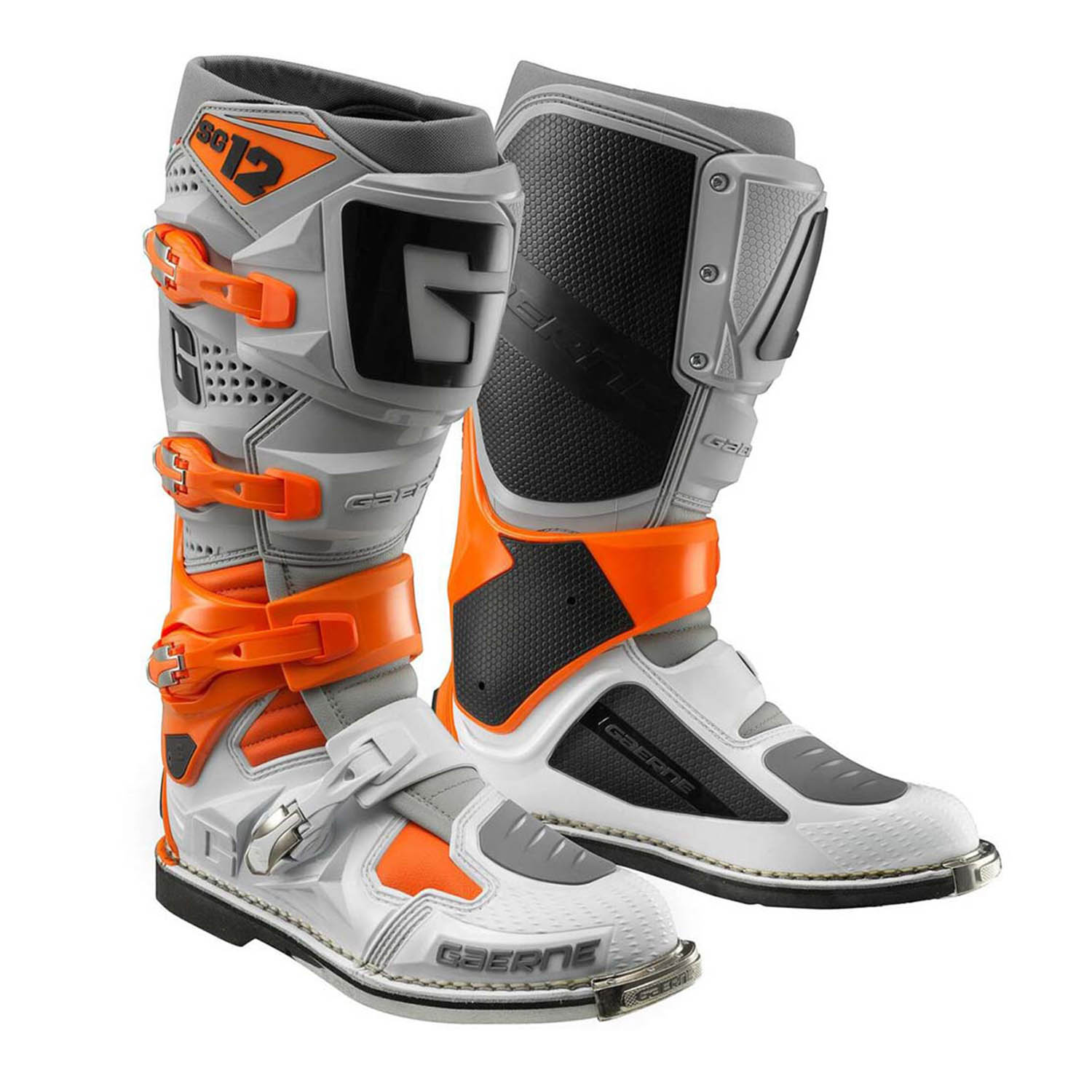 GAERNE SG-12 оранжевого цвета спортивные сапоги для мотокросса купить по низкой цене