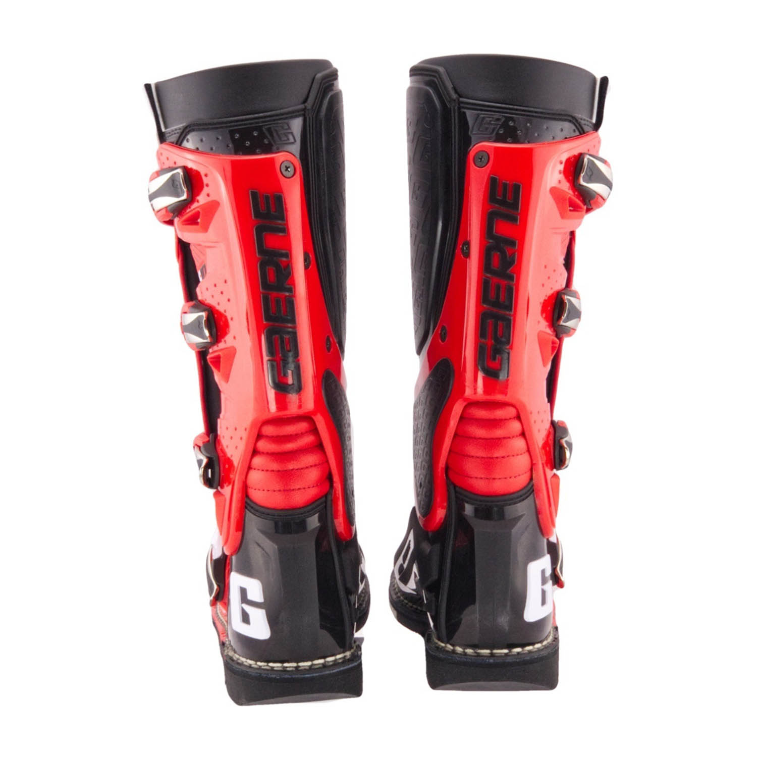GAERNE SG-10 черно-красного цвета спортивные сапоги для мотокросса, вид сзади купить по низкой цене
