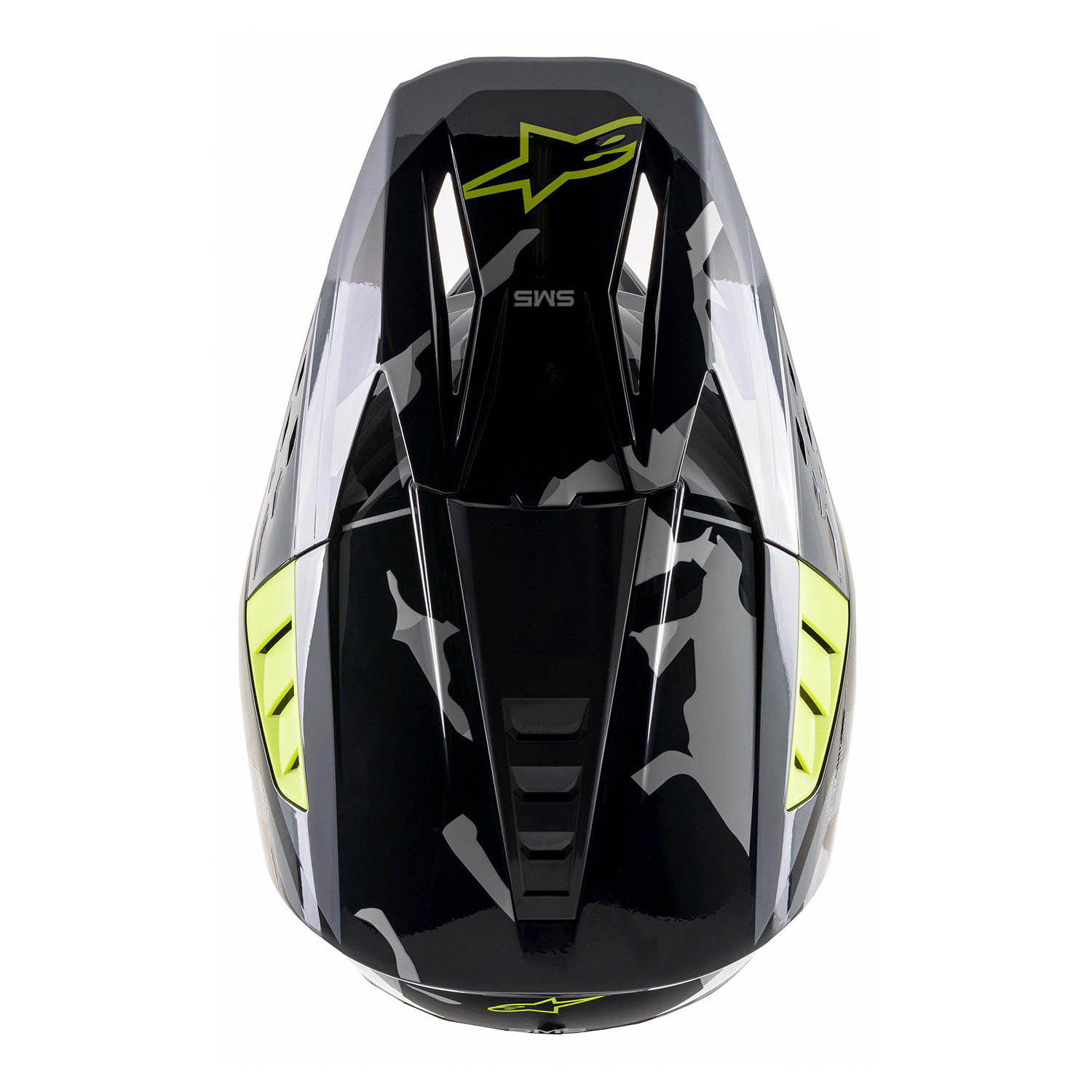 Шлем кроссовый ALPINESTARS SM5 ROVER вид сверху купить по низкой цене