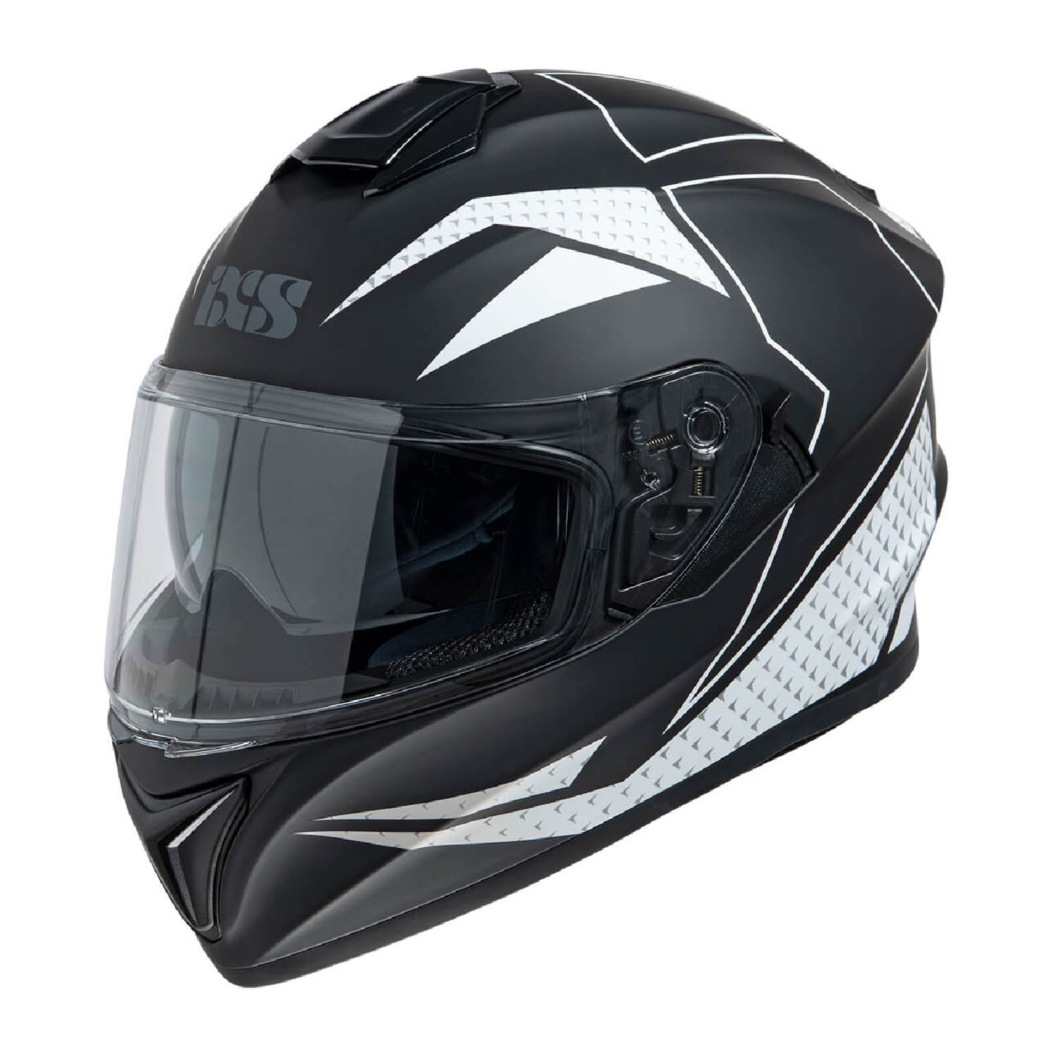 Шлем интегральный IXS 216 2.0 черно-белого цвета купить по низкой цене