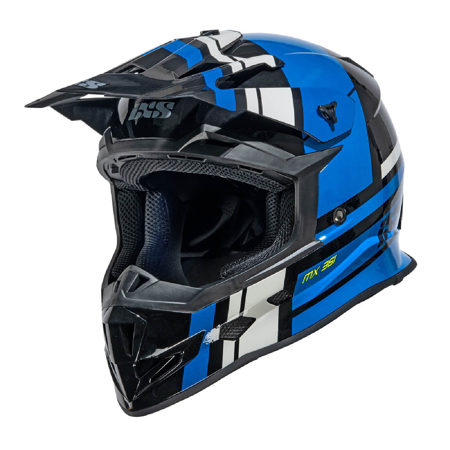 Шлем кроссовый IXS 361 2.3 черно-сине-серого цвета купить по низкой цене