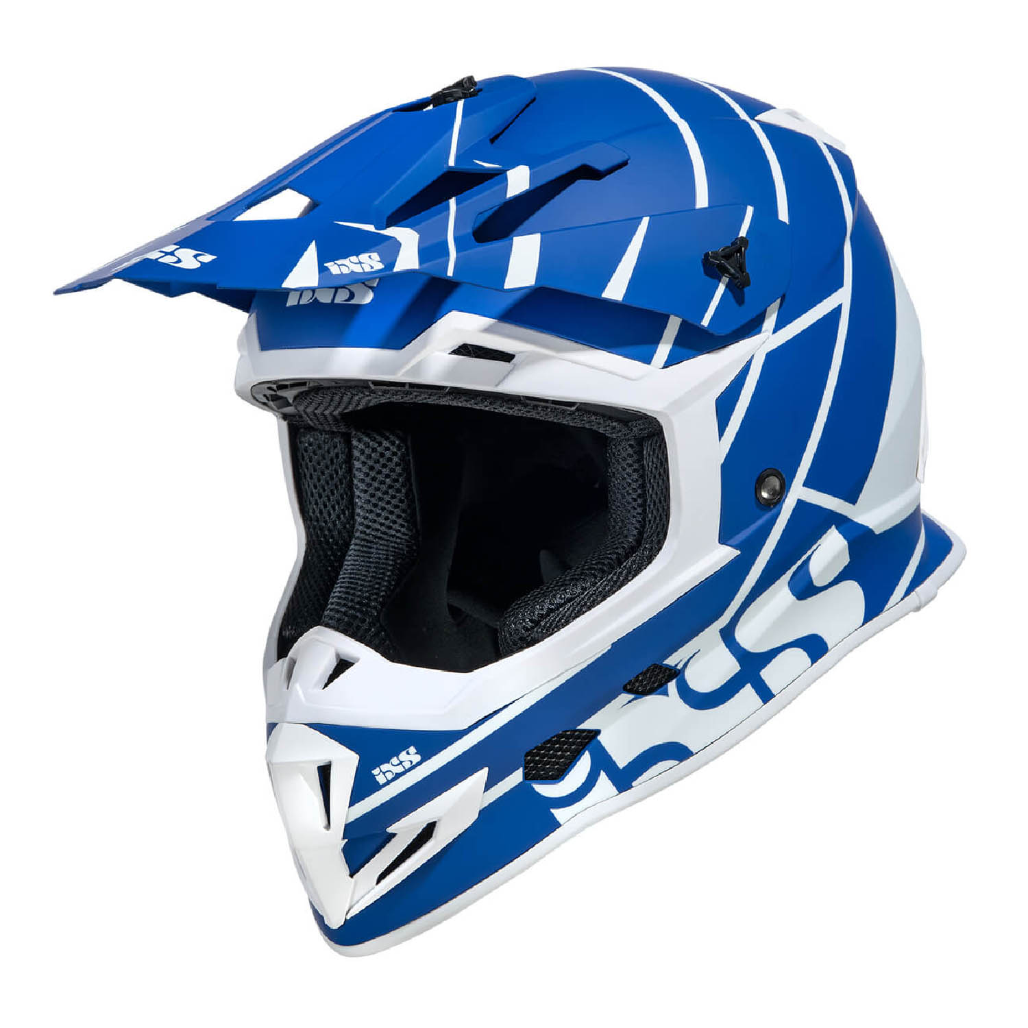 Шлем кроссовый IXS 361 2.2 сине-белого цвета купить по низкой цене