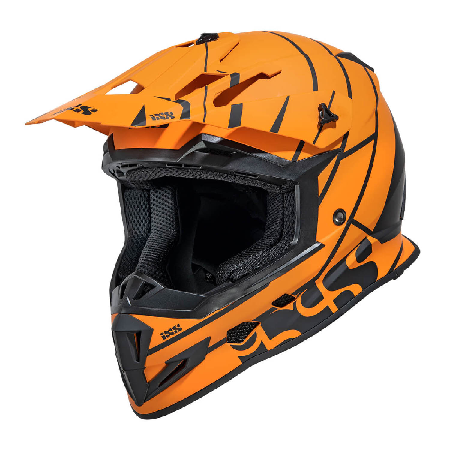 Шлем кроссовый IXS 361 2.2 оранжево-черного цвета купить по низкой цене