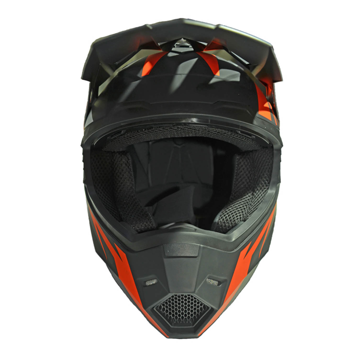 Шлем кроссовый KAYO MOTOCROSS TEAM вид спереди купить по низкой цене