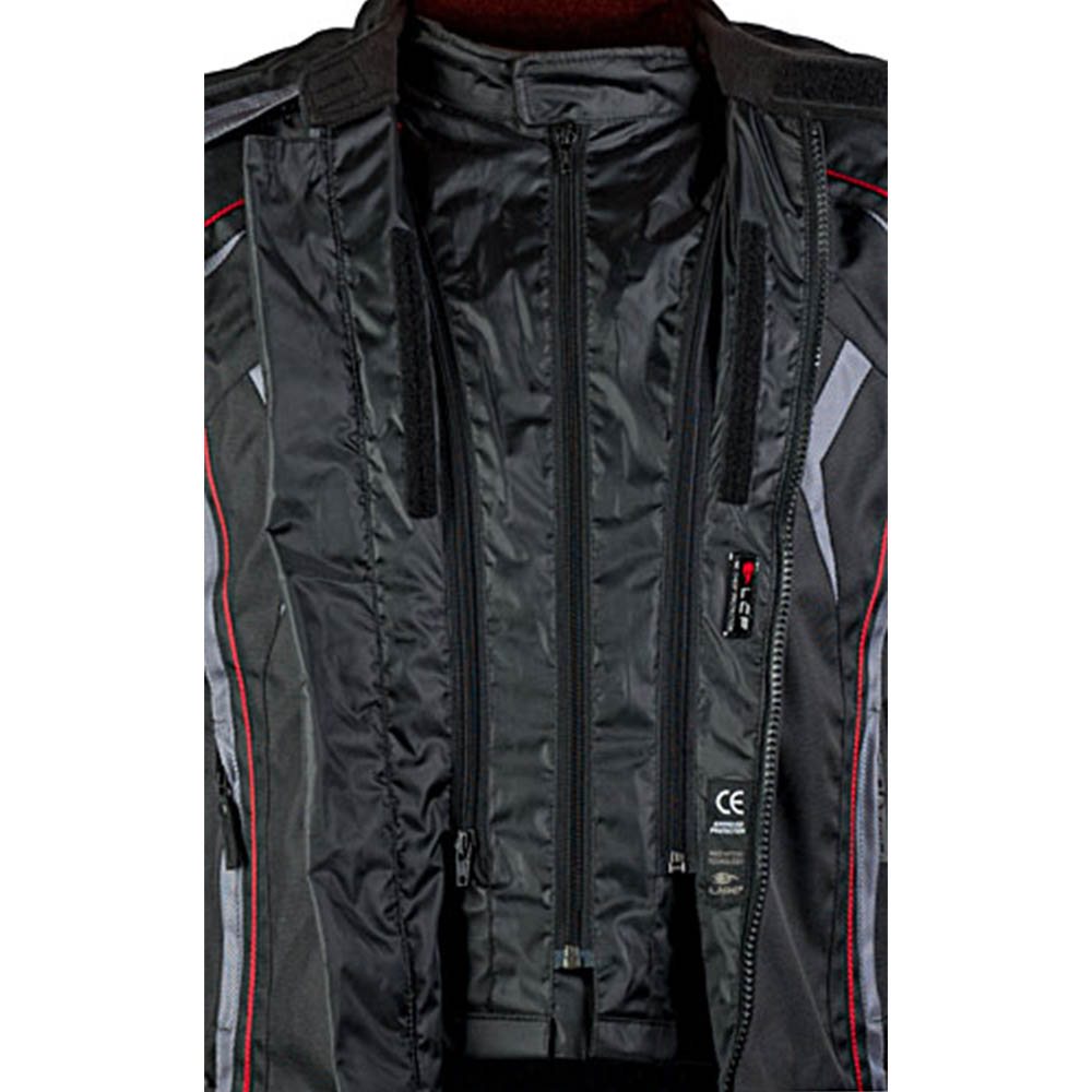 Куртка текстильная MBW NEO RED вид молнии-застёжки для мотоциклистов купить по низкой цене