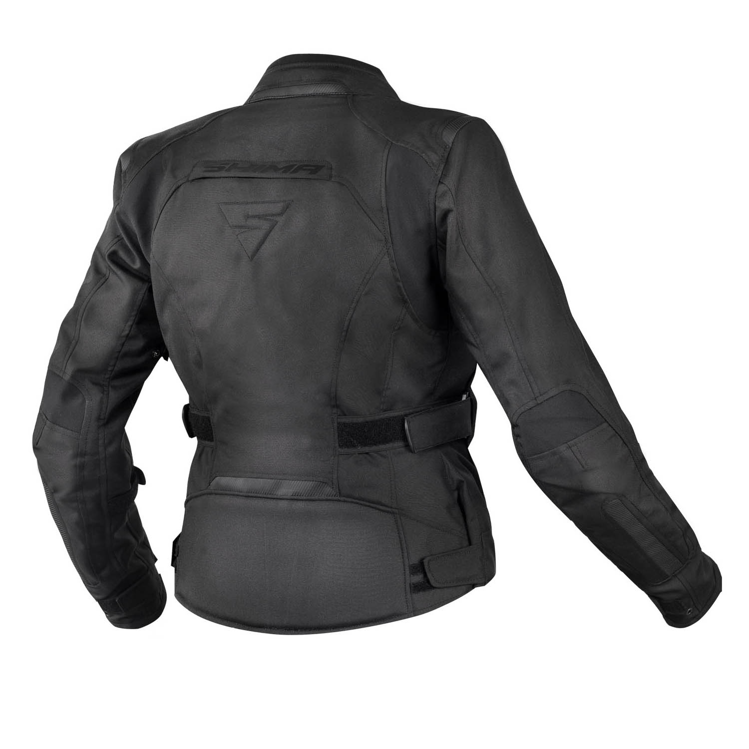 Jacheta feminin SHIMA VOLANTE чёрного цвета текстильная для мотоциклистов вид сзади купить по низкой цене