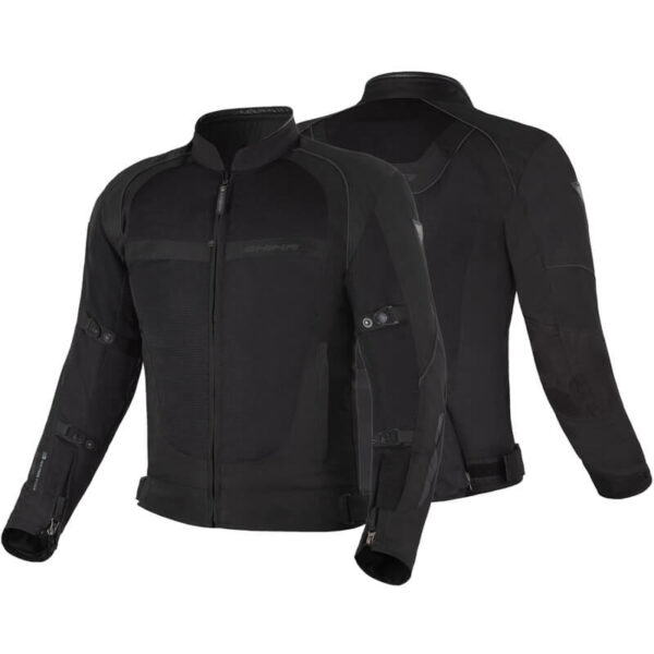 Кожаная куртка SHIMA SHADOW TFL классическая для мотоциклистов вид спереди и сзади купить по низкой цене