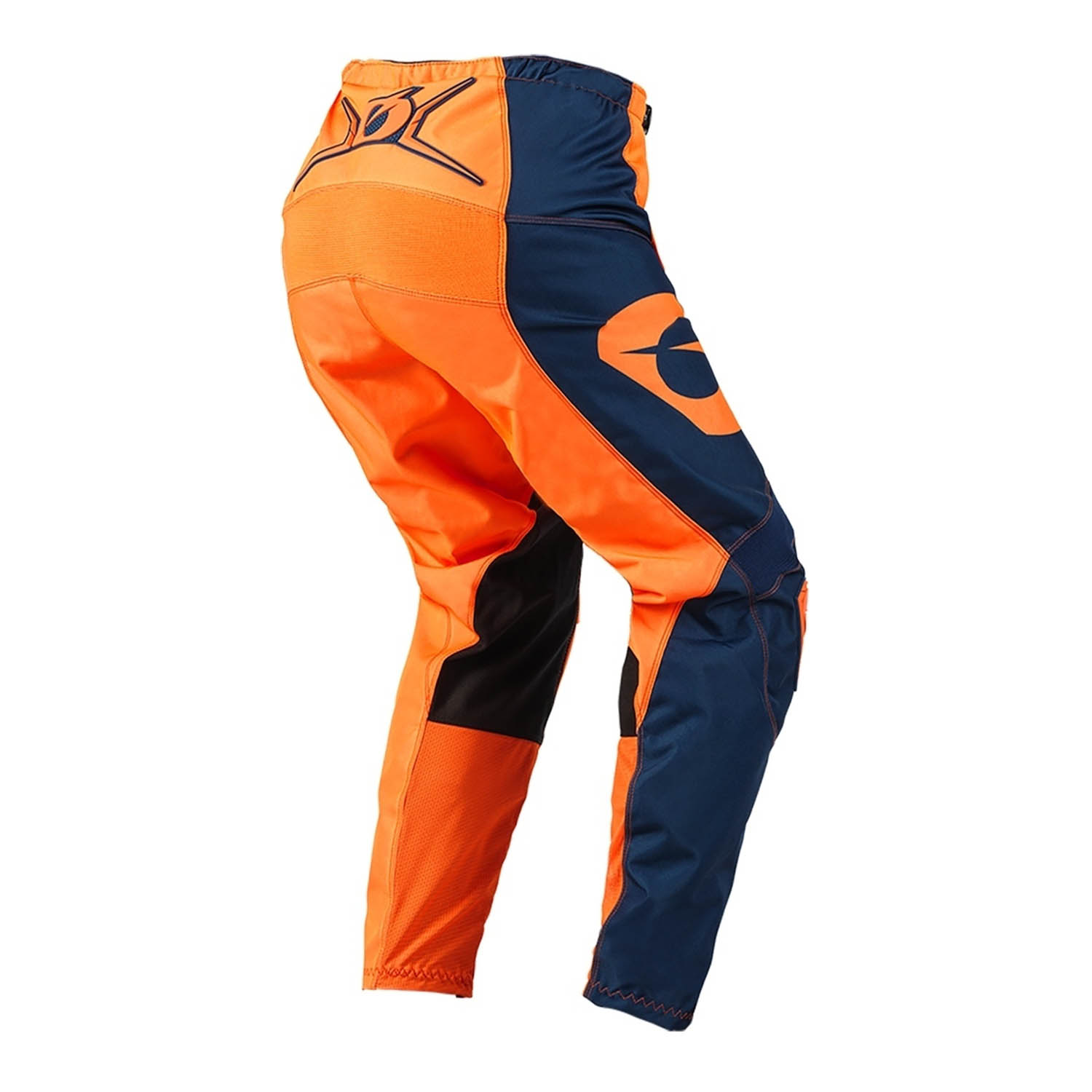 Штаны для мотокросса O'NEAL ELEMENT PANTS RACEWEAR оранжево-синего цвета, вид сзади купить по низкой цене