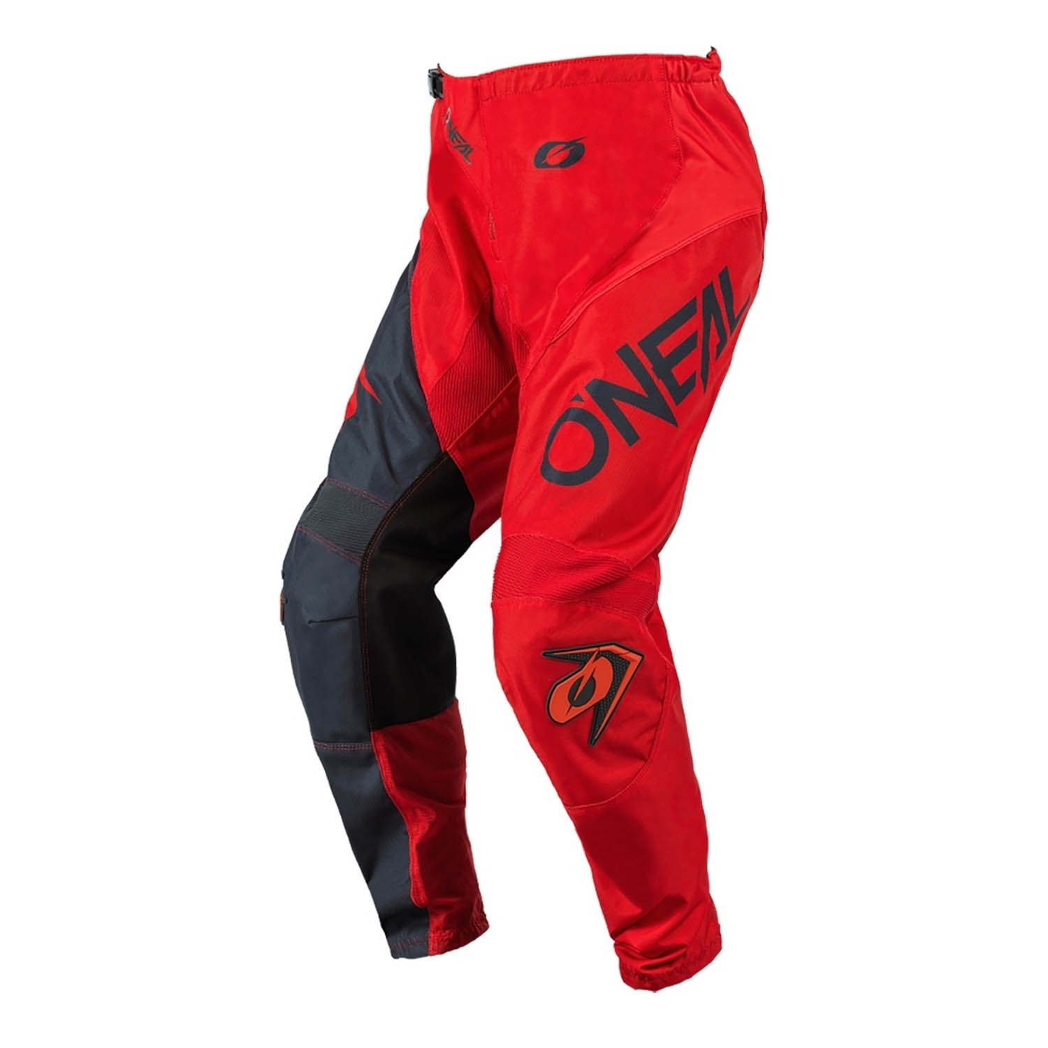 Штаны для мотокросса O'NEAL ELEMENT PANTS RACEWEAR красно-серого цвета, вид сзади купить по низкой цене
